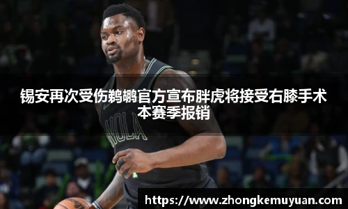 谈球吧锡安再次受伤鹈鹕官方宣布胖虎将接受右膝手术本赛季报销